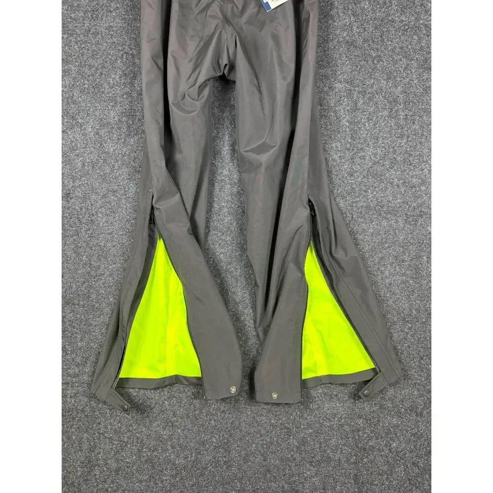 Flying Cross Rain Pants Large Regular Black Waterproof Side Zip NWT Nylon